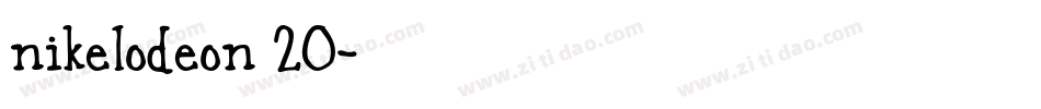 nikelodeon 20字体转换